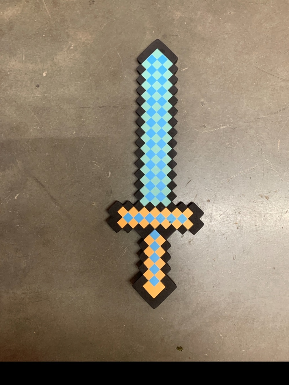 MindKraft Blue and Orange Pixel Sword